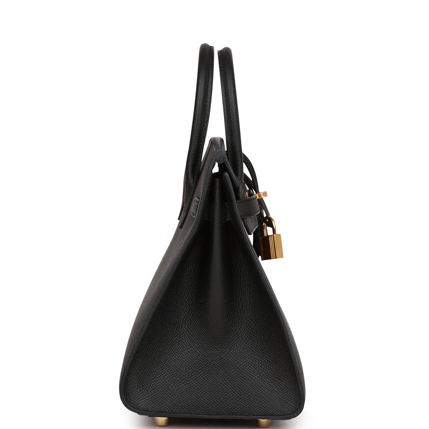 HERMES Birkin Sellier 25 Black Epsom Gold Hardware - FrasersFashion