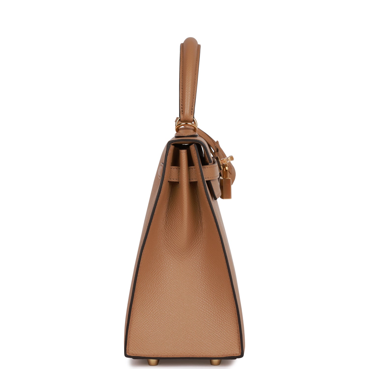 HERMES Kelly Sellier 25 Chai Epsom Gold Hardware - FrasersFashion