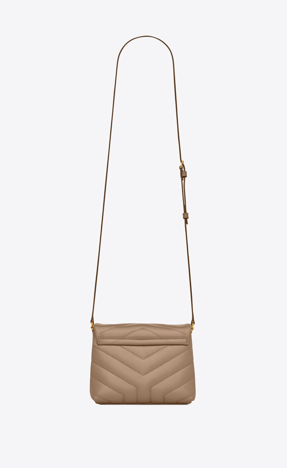 Saint Laurent Loulou ToSaint Laurent Bag in Matelasse 'Y' Leather in Greyish Brown - FrasersFashion