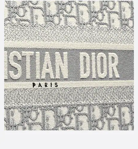 LARGE DIOR BOOK TOTE Gray DIOR Oblique Embroidery (42 x 35 x 18.5 cm) - FrasersFashion