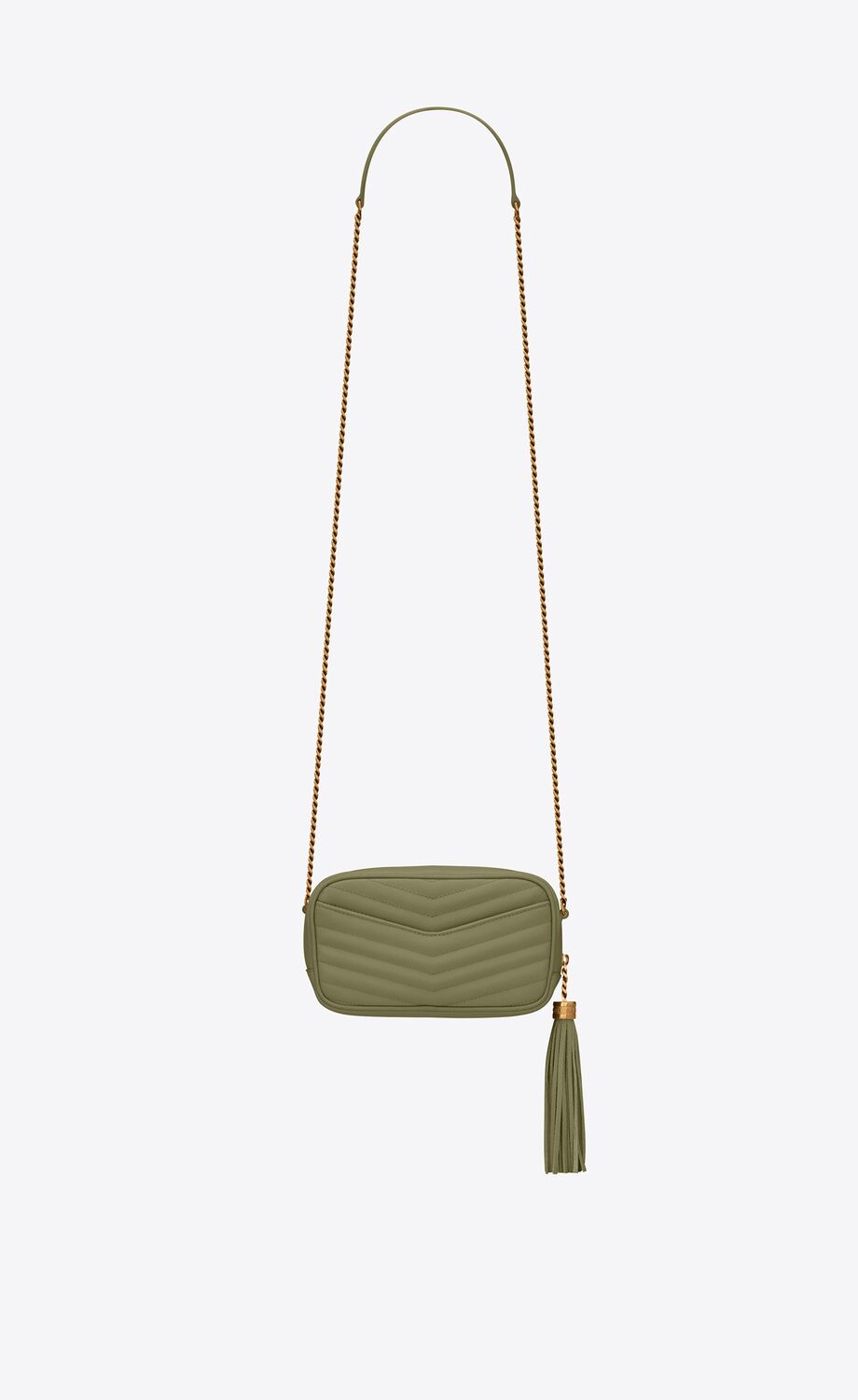 Saint Laurent Lou Mini Bag in Quilted Grain de Poudre Embossed Leather - FrasersFashion