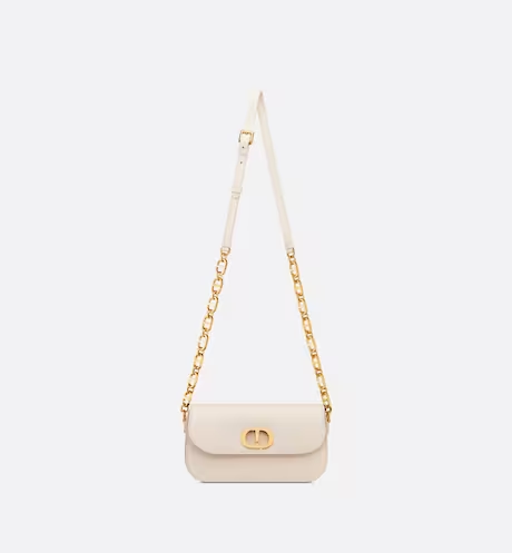 30 MONTAIGNE AVENUE BAG Dusty Ivory Box Calfskin - FrasersFashion