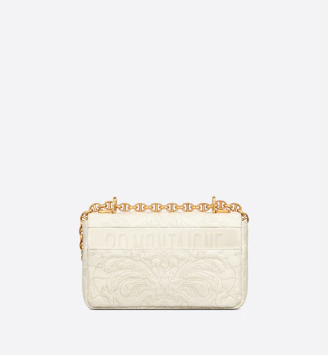 SMALL Dior CARO BAG Latte QuilteDior Lambskin with Ornamental Motif - FrasersFashion