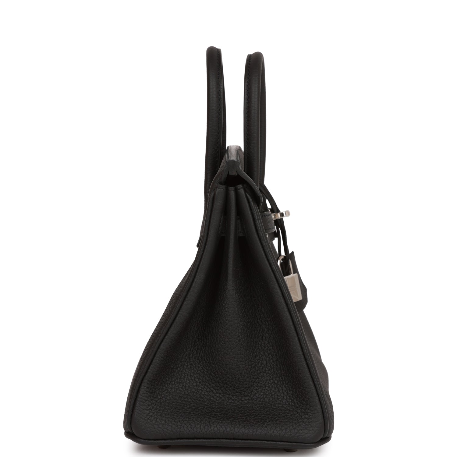 HERMES Birkin 25 Black Togo Palladium Hardware - FrasersFashion