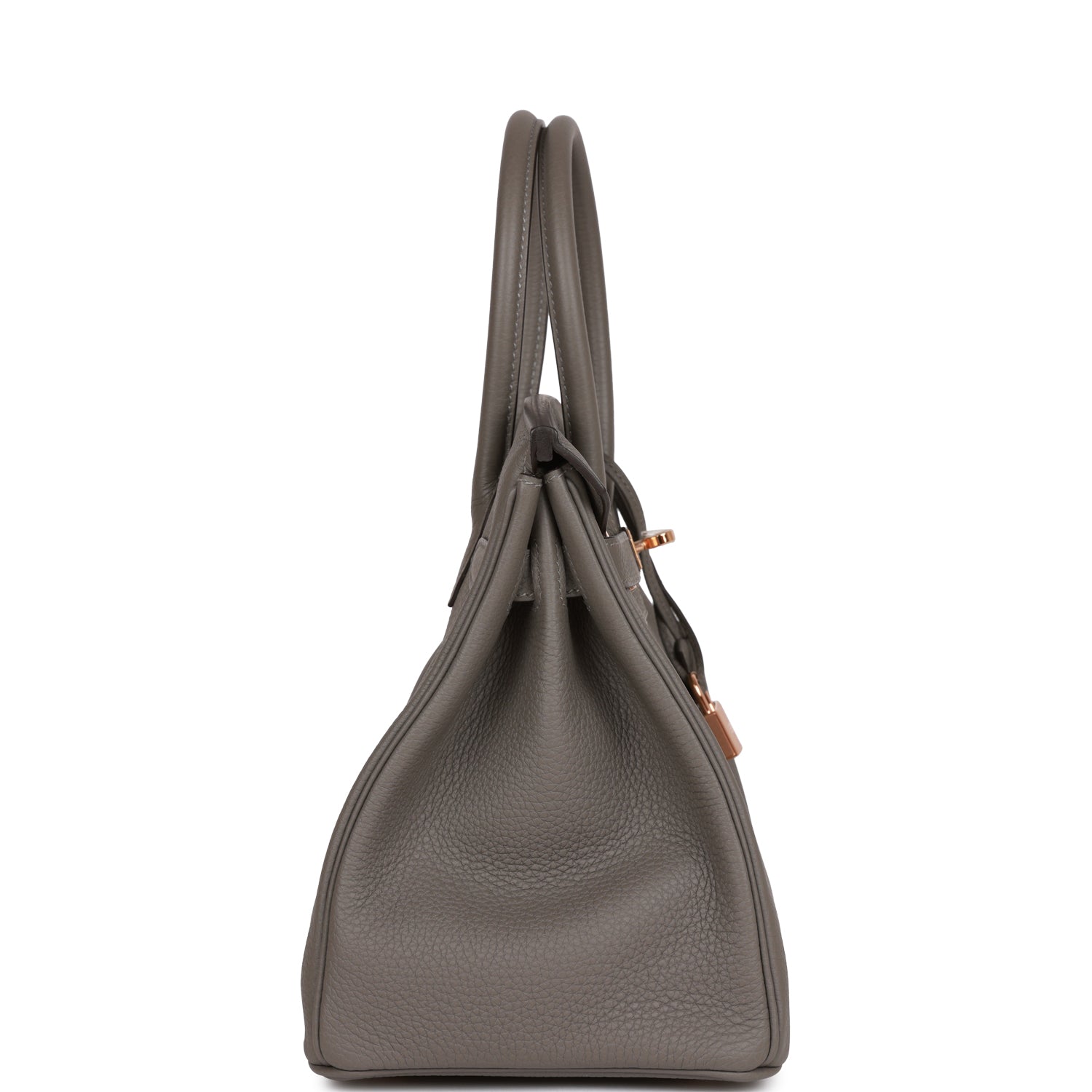 HERMES Birkin 30 Gris Meyer Togo Rose Gold Hardware - FrasersFashion