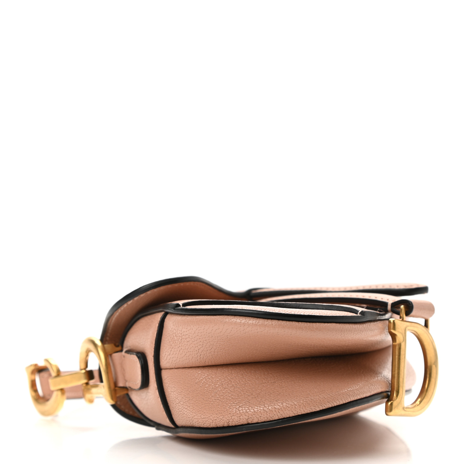 CHRISTIAN DIOR Goatskin Micro Saddle Bag Rose Des Vent - FrasersFashion