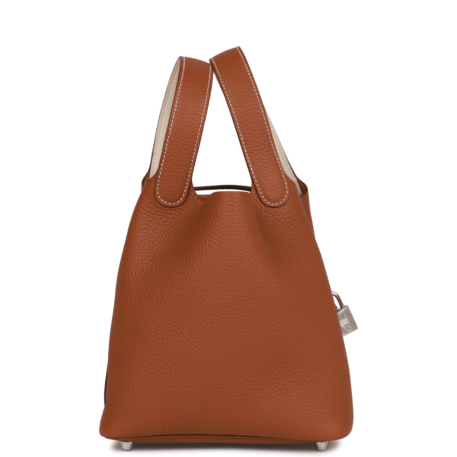 HERMES Eclat Picotin Lock 18 Gold Clemence Palladium Hardware - FrasersFashion