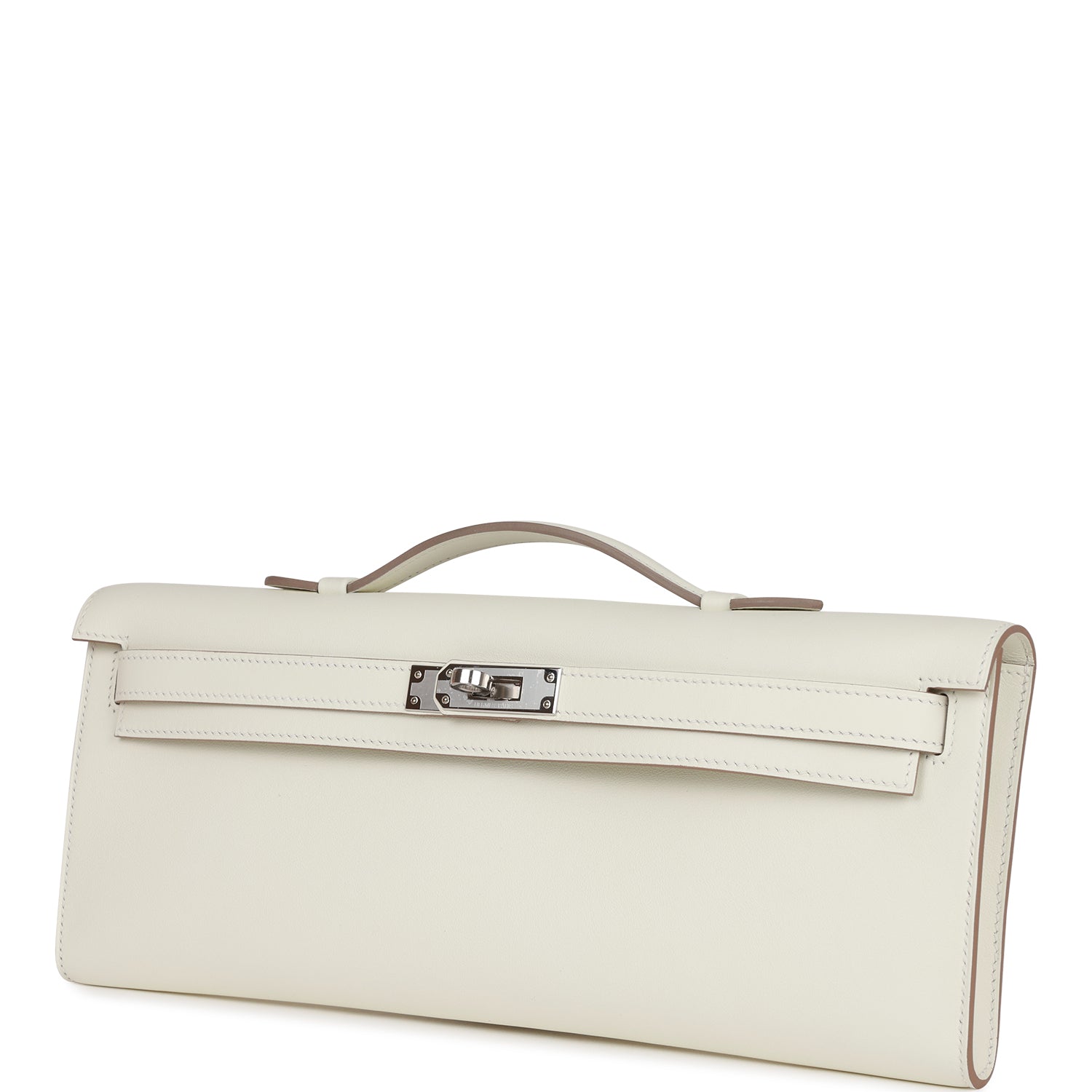 HERMES Kelly Cut Mushroom Swift Palladium Hardware - FrasersFashion