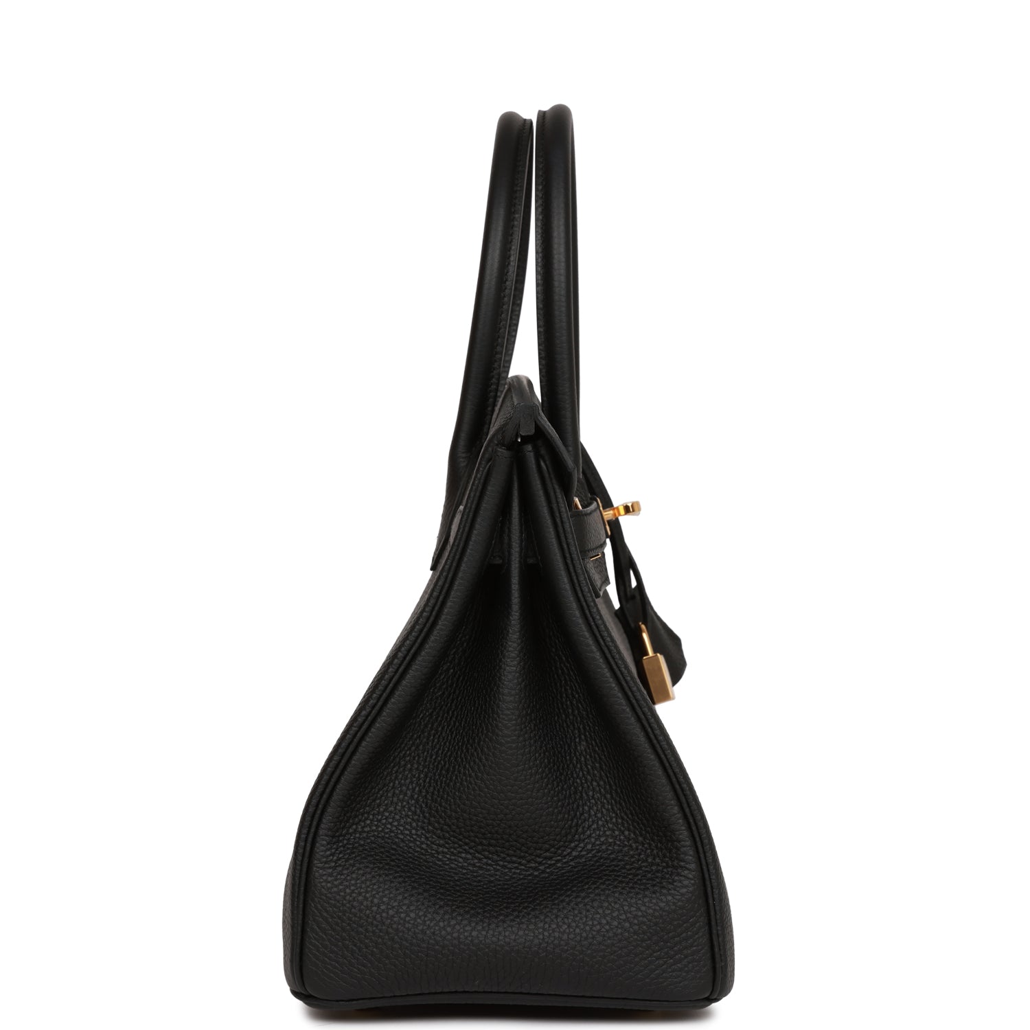 HERMES Birkin 30 Black Togo Gold Hardware - FrasersFashion