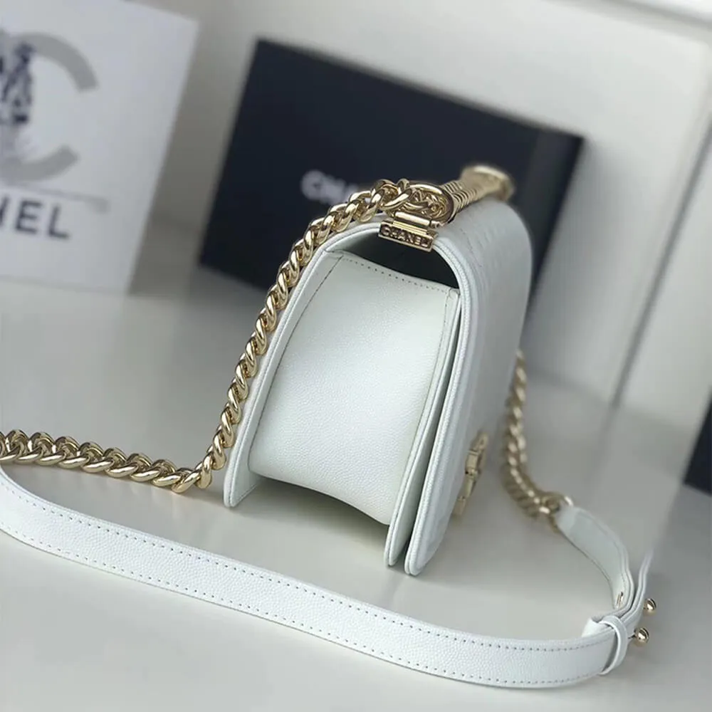 BOY CHANEL HANDBAG CAVIAR LEATHER 25 CM - FrasersFashion