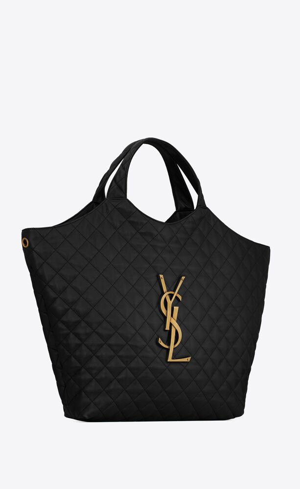 Saint Laurent Casual Style Lambskin Blended Fabrics A4 Plain Leather - FrasersFashion