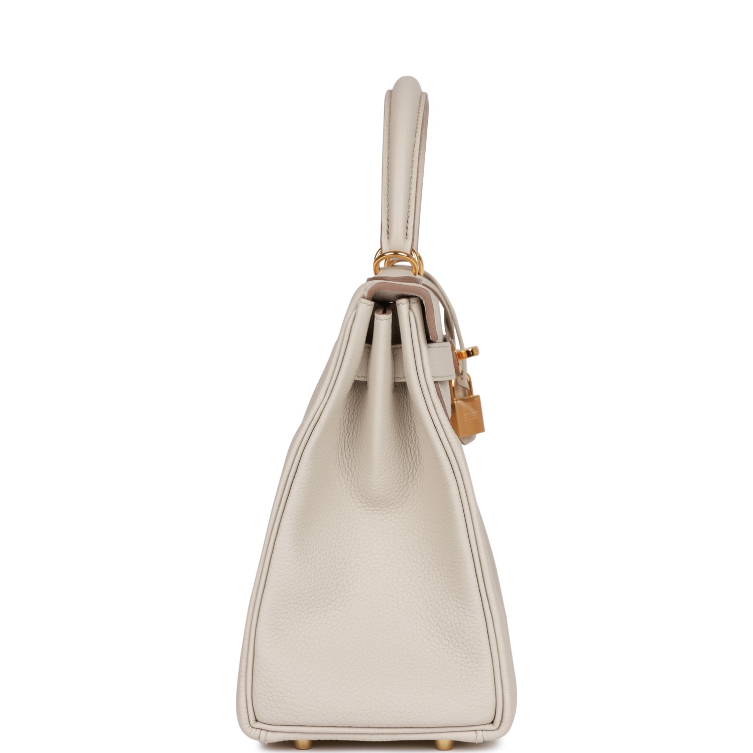 HERMES Kelly Retourne 28 Beton Togo Gold Hardware - FrasersFashion