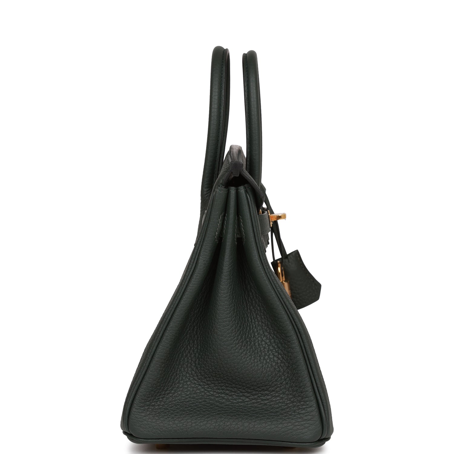 HERMES Birkin 25 Vert Fonce Togo Gold Hardware - FrasersFashion