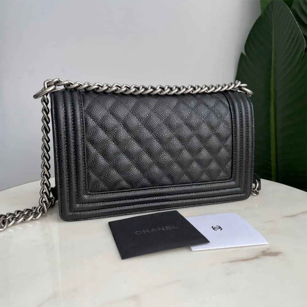 BOY CHANEL HANDBAG CAVIAR LEATHER - FrasersFashion