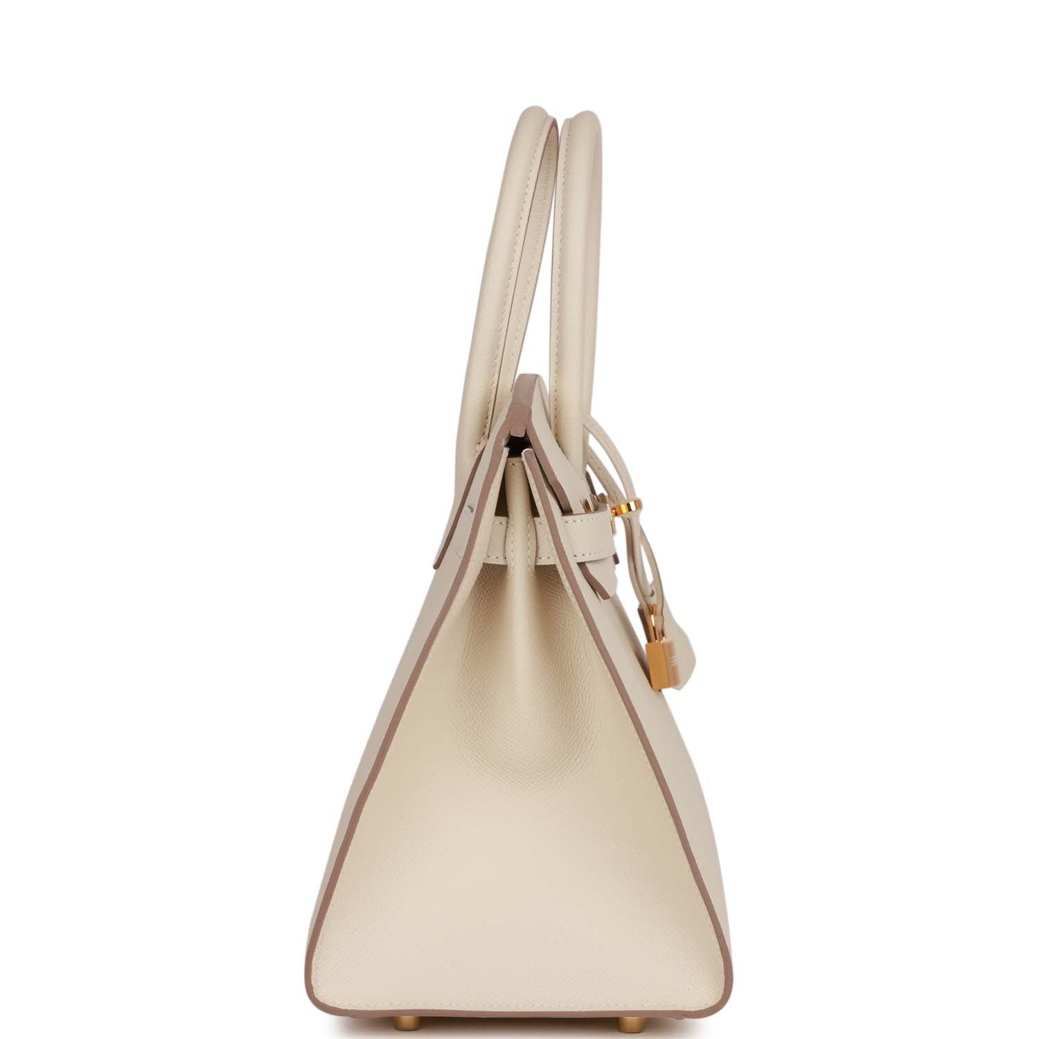 HERMES Birkin Sellier 30 Craie Epsom Gold Hardware - FrasersFashion
