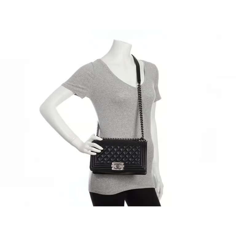 CHANEL BOY LEATHER CROSSBODY BAG (SMOOTH LEATHER ) - FrasersFashion