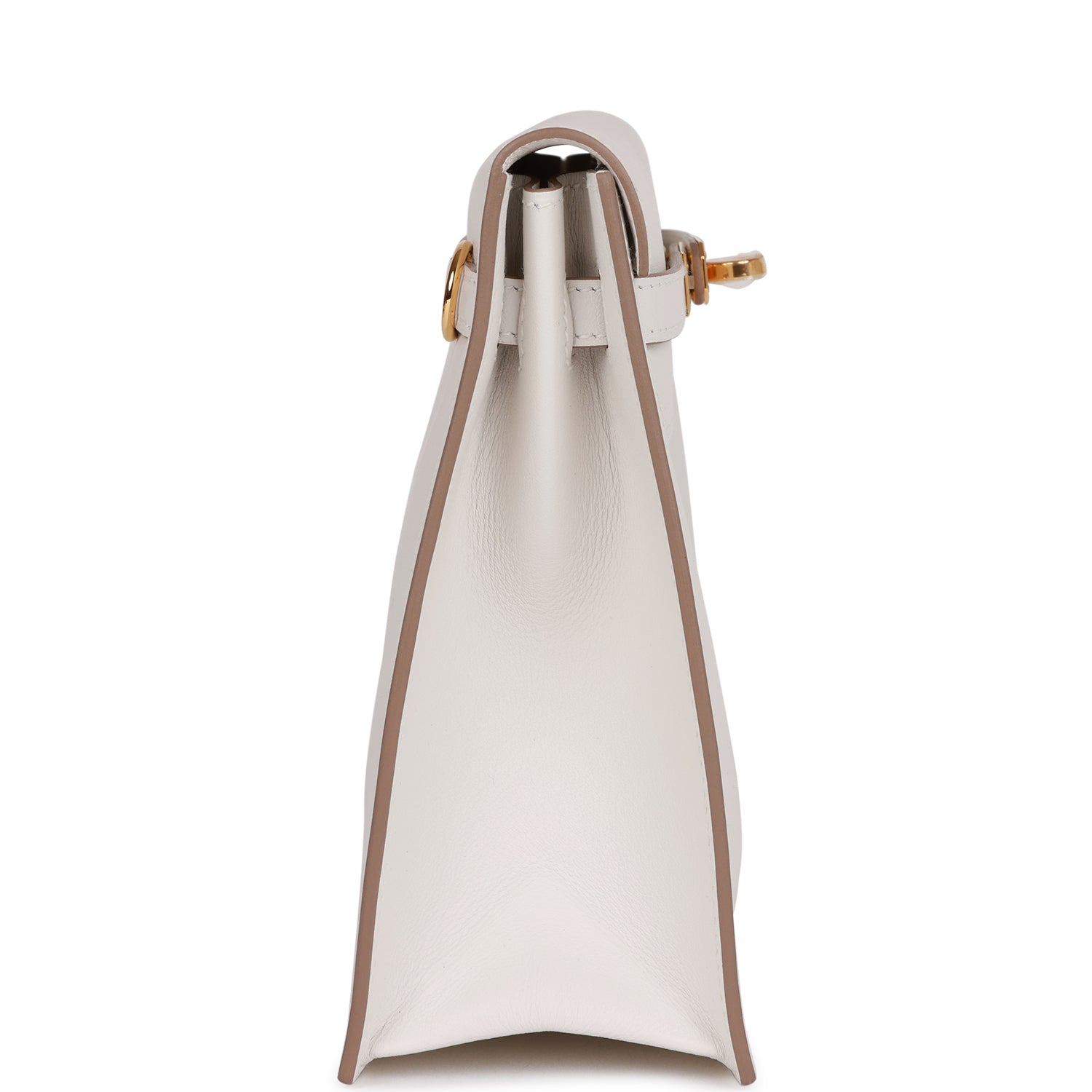 HERMES Kelly Danse Gris Perle Swift Gold Hardware - FrasersFashion