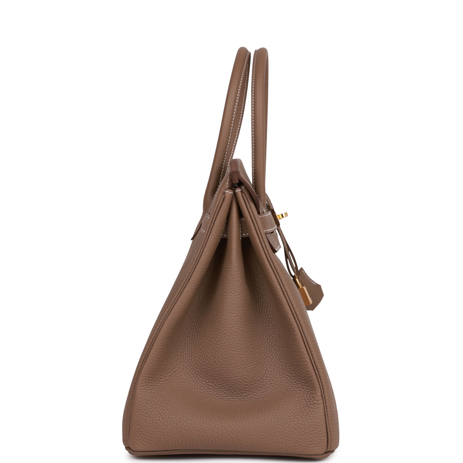 HERMES Birkin 35 Etoupe Togo Gold Hardware - FrasersFashion