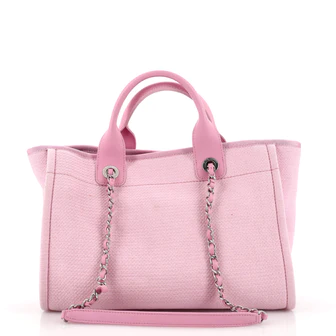 CHANEL Deauville NM Tote Mixed Fibers Small - FrasersFashion