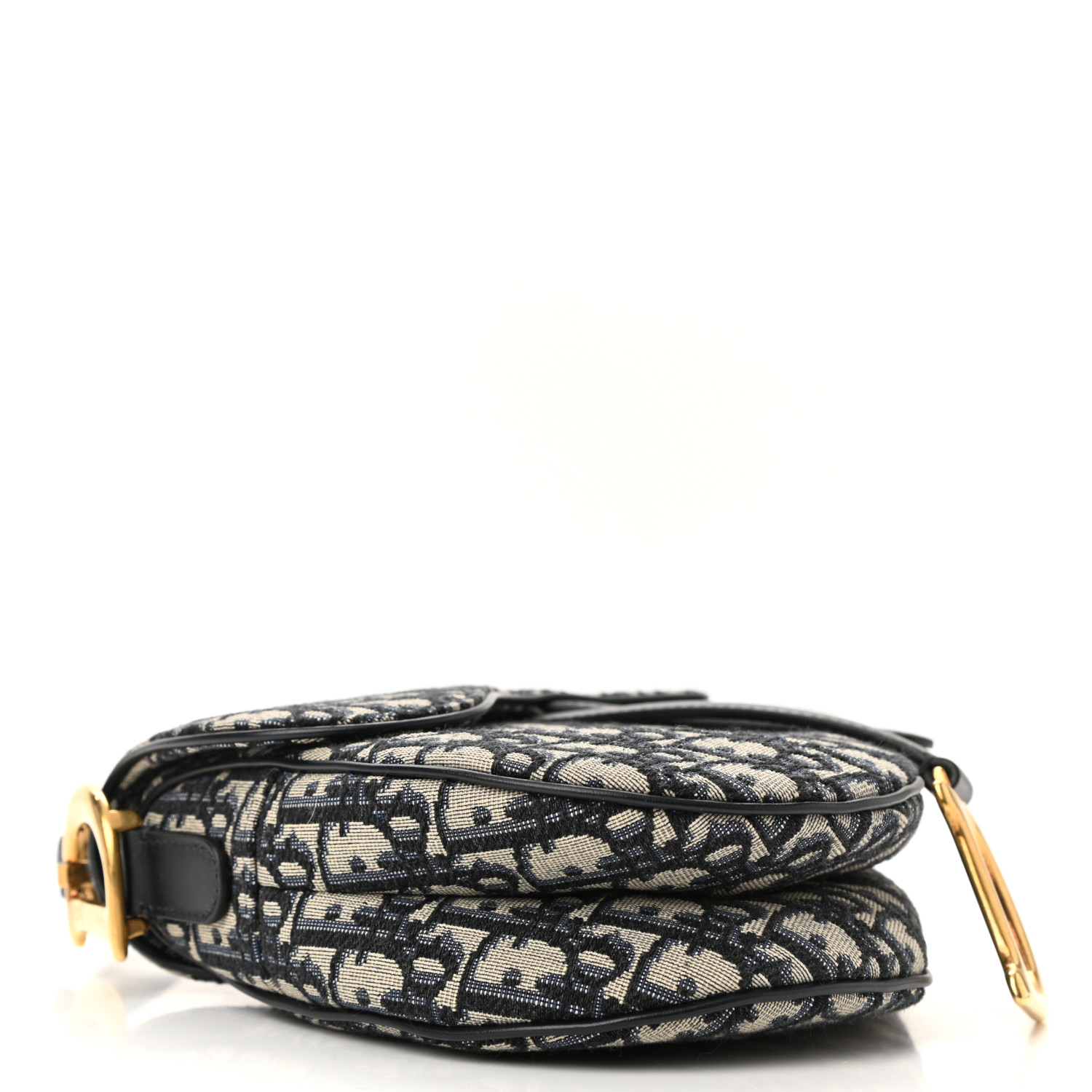 CHRISTIAN DIOR Oblique Saddle Bag Blue - FrasersFashion