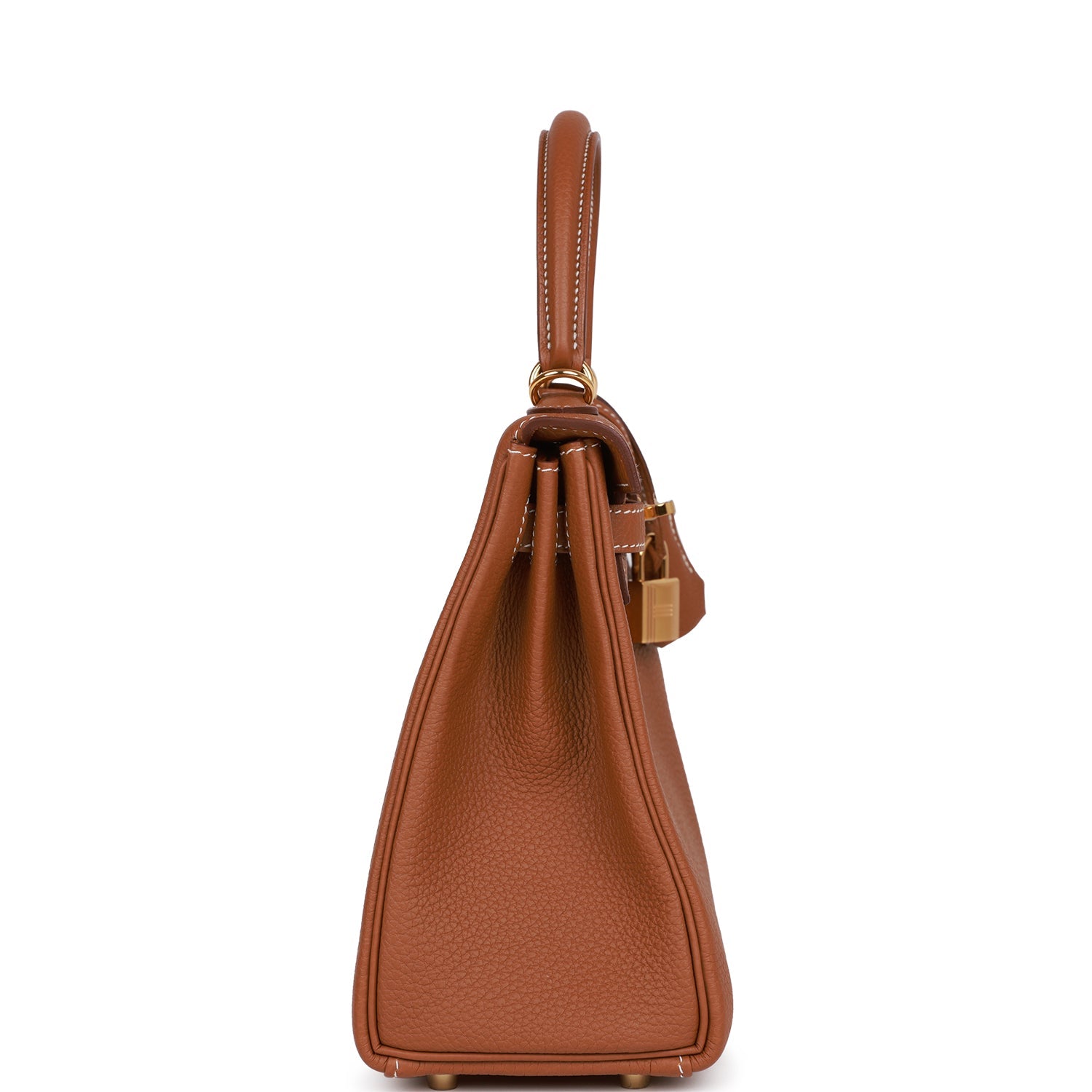 HERMES Kelly Retourne 25 Gold Togo Gold Hardware - FrasersFashion