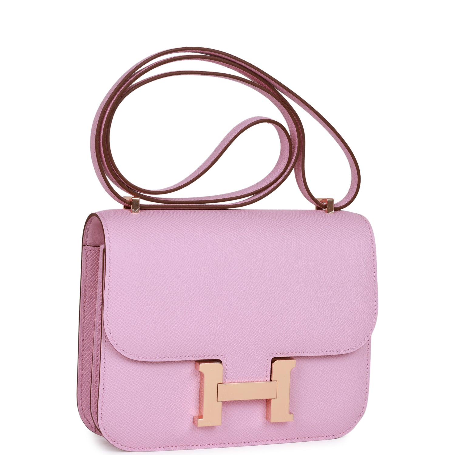 HERMES Constance 18 Mauve Syestre Epsom Rose Gold Hardware - FrasersFashion