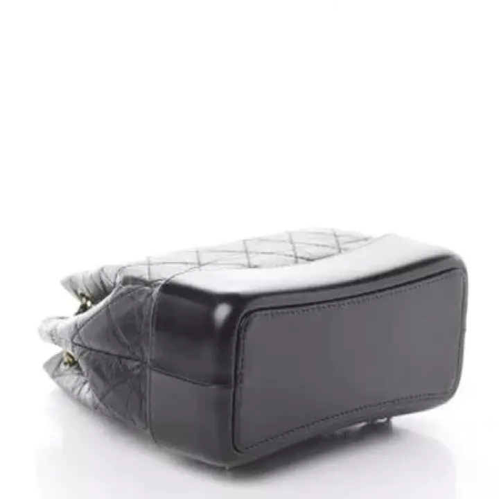 CHANEL Aged Calfskin Quilted Small Gabrielle Backpack Black - FrasersFashion