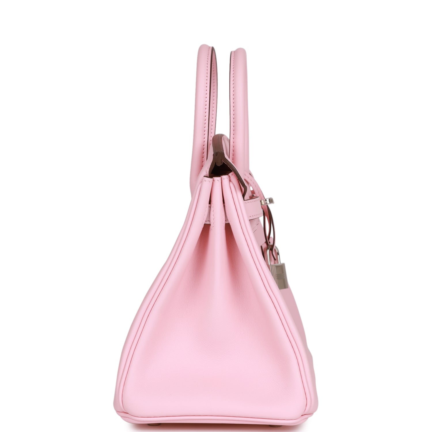 HERMES Birkin 25 Rose Sakura Swift Palladium Hardware - FrasersFashion