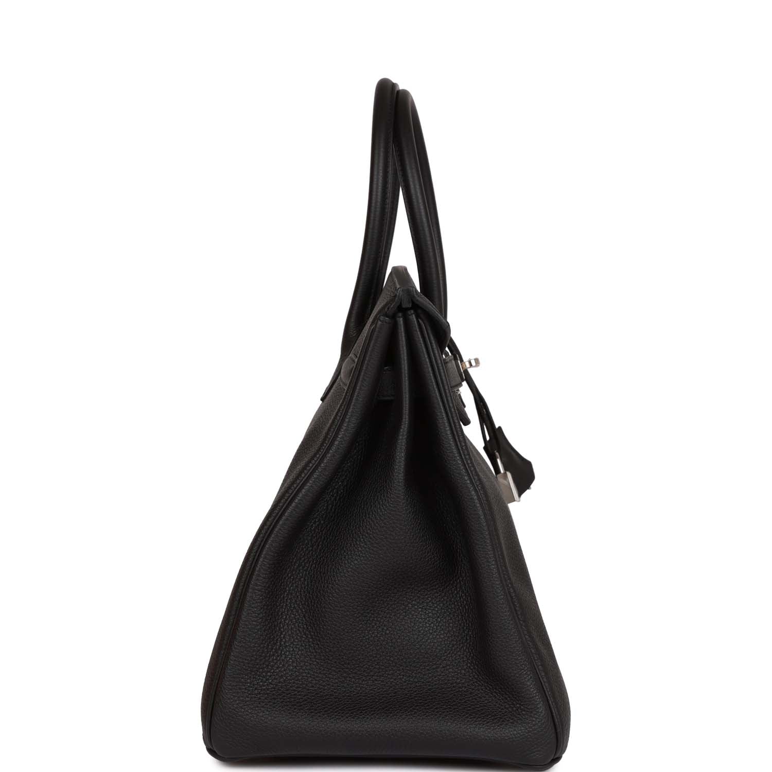 HERMES Birkin 35 Black Togo Palladium Hardware - FrasersFashion