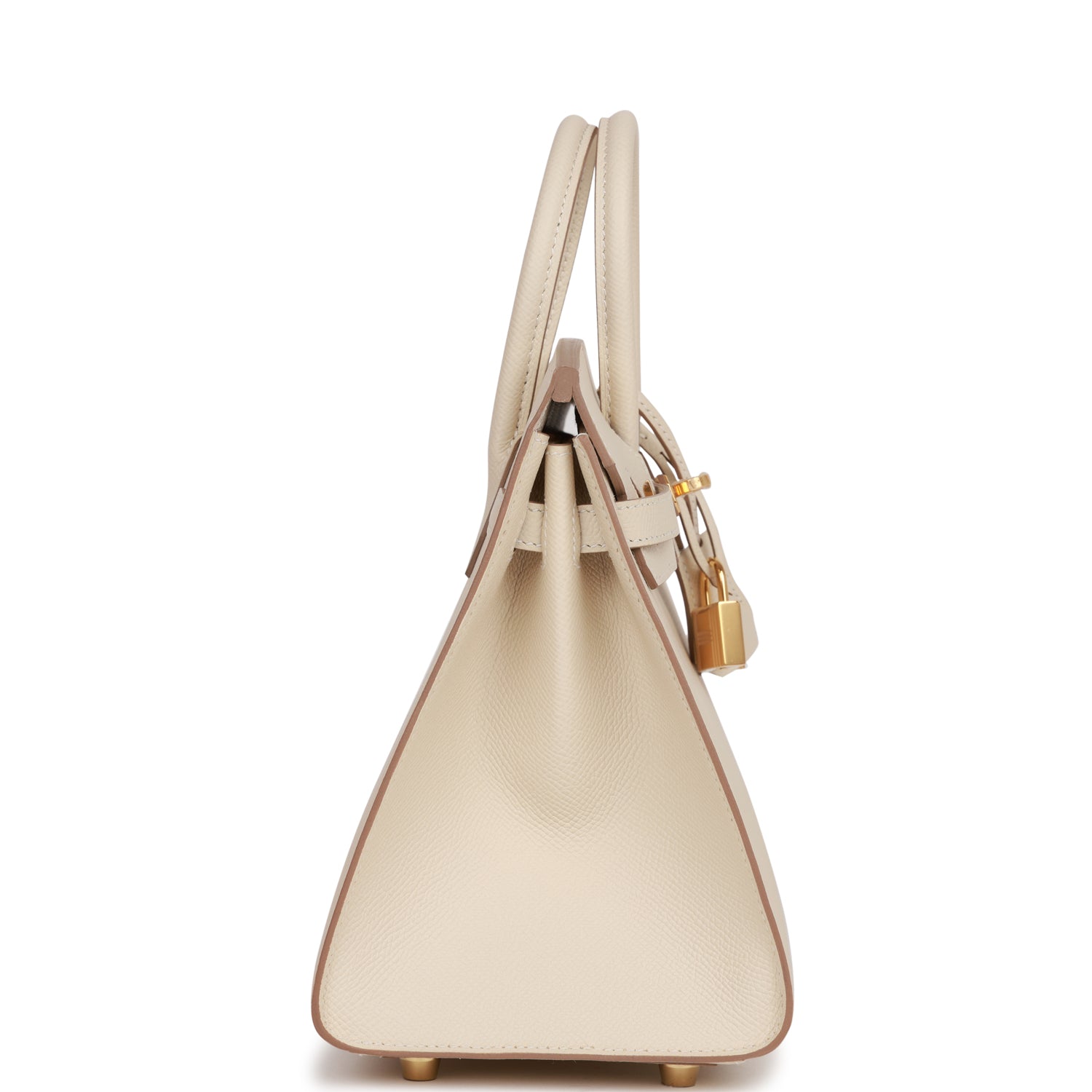 HERMES Birkin Sellier 25 Craie Epsom Gold Hardware - FrasersFashion
