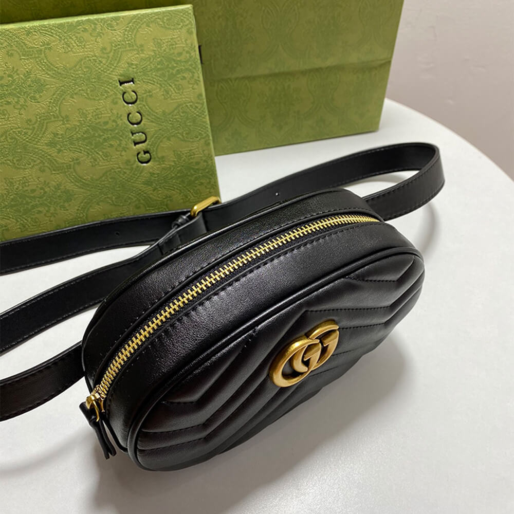 GGCCI Marmont Quilted Leather Belt Bag - FrasersFashion