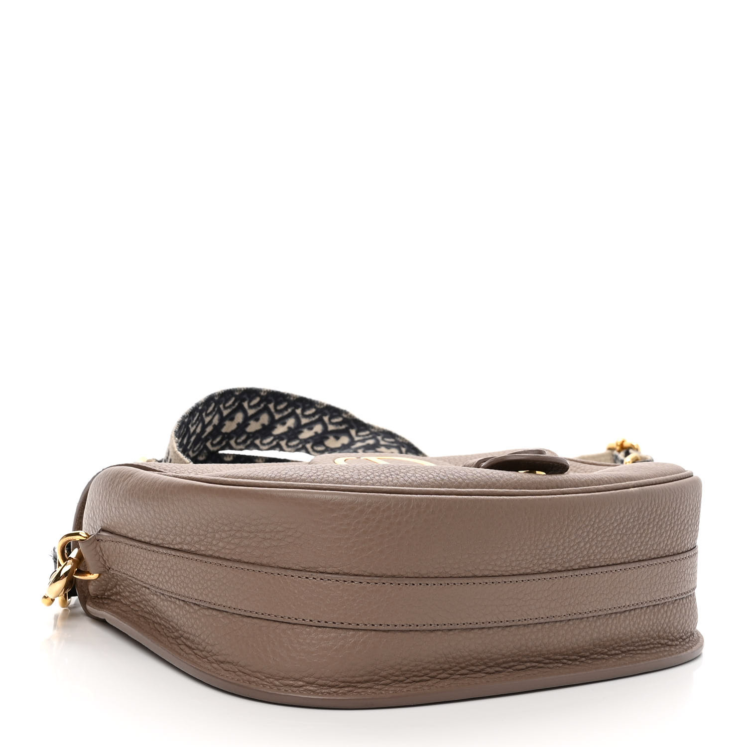 CHRISTIAN DIOR GraineDIOR Calfskin Large Bobby Flap Warm Taupe - FrasersFashion