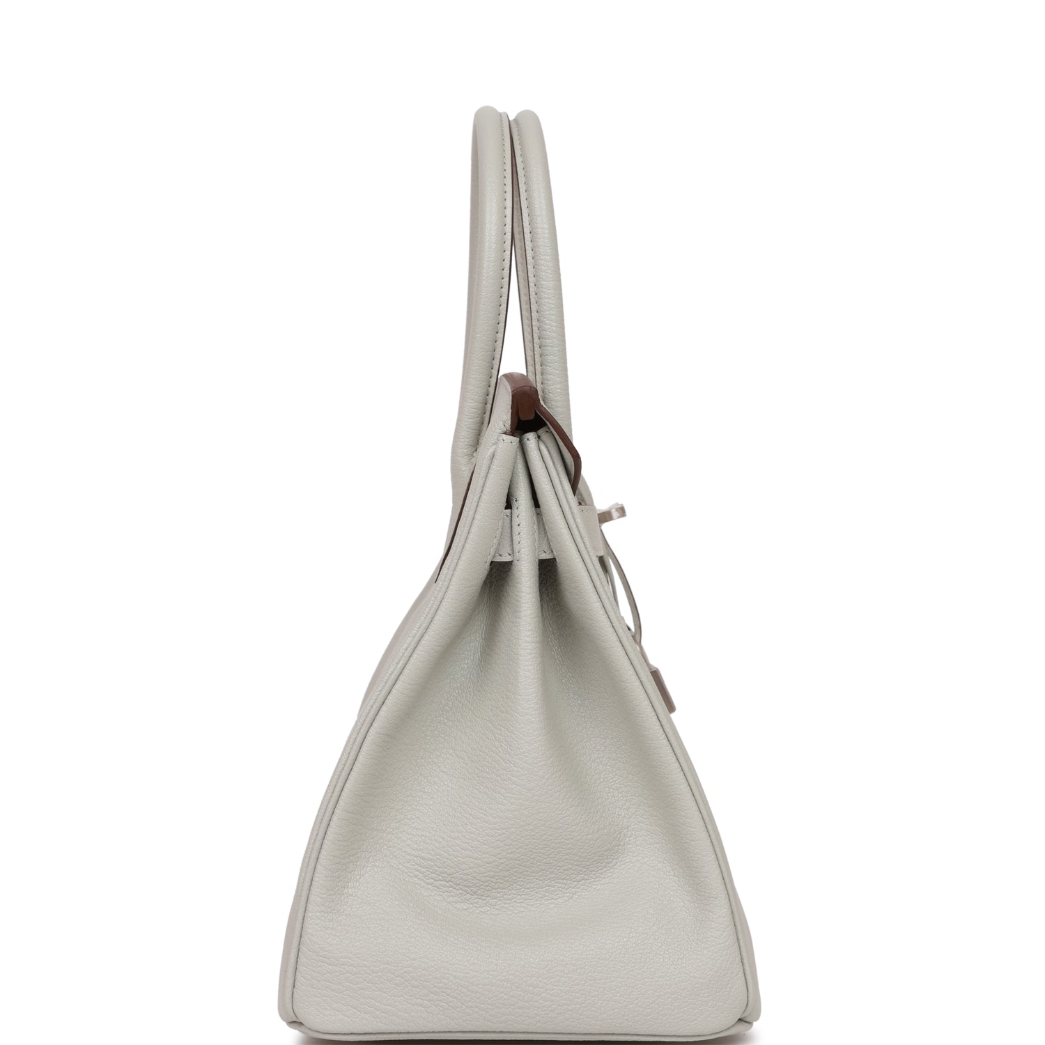 HERMES Special Order (HSS) Birkin 30 Gris Perle Verso Chevre Brushed Palladium Hardware - FrasersFashion