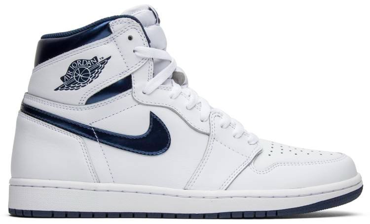 Air Jordan 1 Retro High OG  Metallic Navy  555088-106 - FrasersFashion