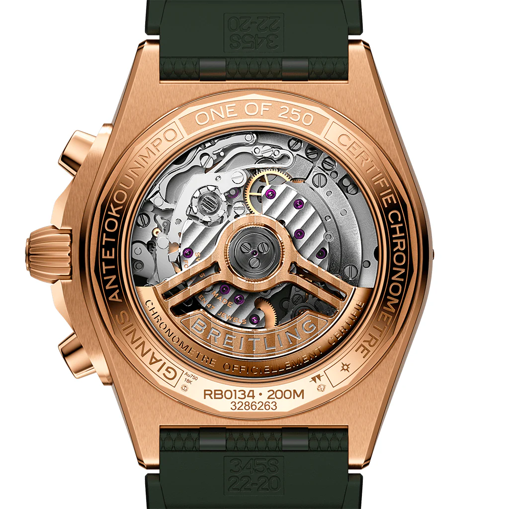 Chronomat B01 42 Giannis Antetokounmpo RB01344A1L1S1 - FrasersFashion