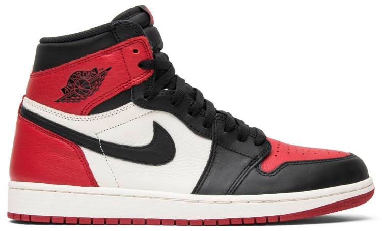 Air Jordan 1 Retro High OG  Bred Toe  555088-610 - FrasersFashion