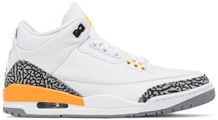 Air Jordan 3 Retro  Laser Orange  CK9246-108 - FrasersFashion