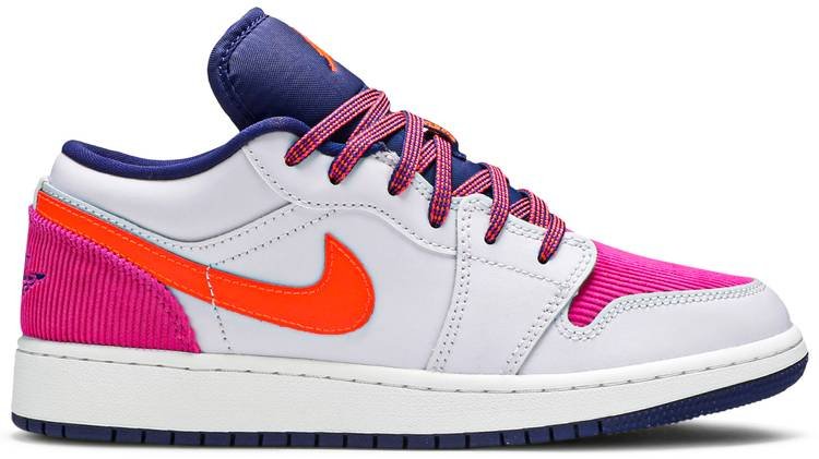 Air Jordan 1 Low GS  Fire Pink Hyper Crimson  554723-502 - FrasersFashion
