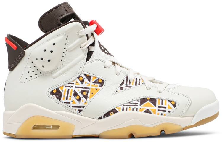 Air Jordan 6 Retro  Quai 54   Sail Gum  CZ4152-100 - FrasersFashion