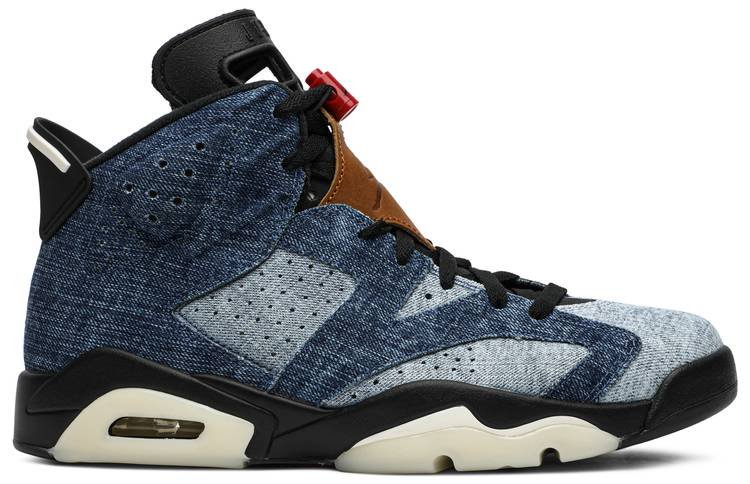 Air Jordan 6 Retro  Washed Denim  CT5350-401 - FrasersFashion