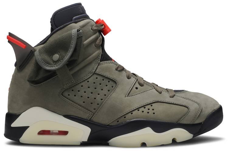 Travis Scott x Air Jordan 6 Retro  Olive  CN1084-200 - FrasersFashion