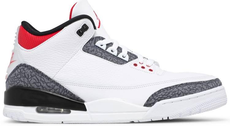 Air Jordan 3 Retro Denim SE  Fire Red  CZ6431-100 - FrasersFashion