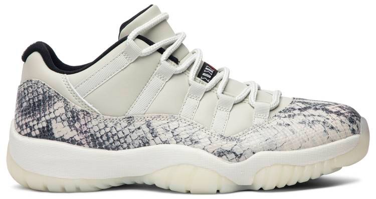 Air Jordan 11 Retro Low  Light Bone Snakeskin  CD6846-002 - FrasersFashion
