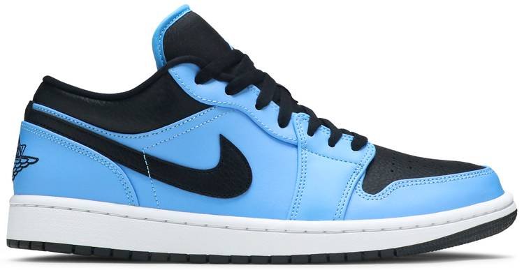 Air Jordan 1 Low  University Blue Black  553558-403 - FrasersFashion
