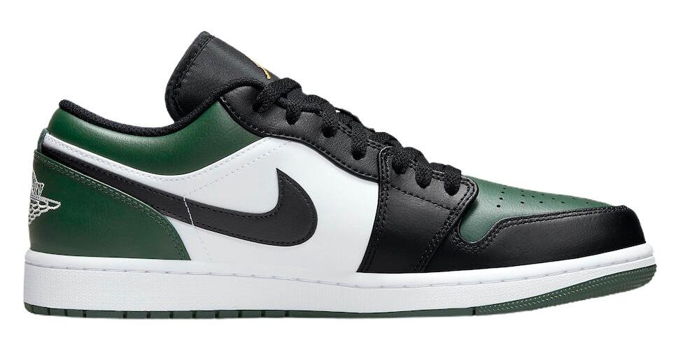 Air Jordan 1 Low  Green Toe  553558-371 - FrasersFashion