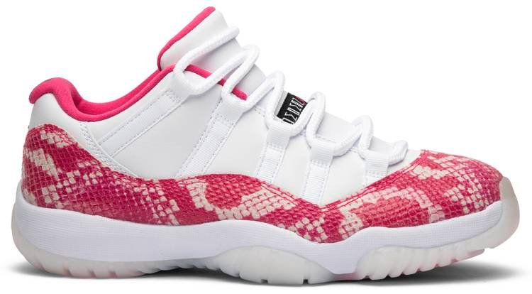 Wmns Air Jordan 11 Retro Low  Pink Snakeskin  AH7860-106 - FrasersFashion