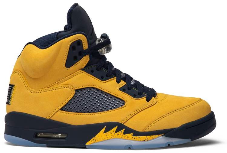 Air Jordan 5 Retro SP  Michigan  CQ9541-704 - FrasersFashion