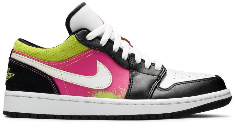 Air Jordan 1 Low  Spray Paint  CW5564-001 - FrasersFashion