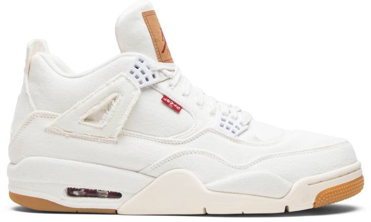 Levi s x Air Jordan 4 Retro  White Denim  AO2571-100 - FrasersFashion