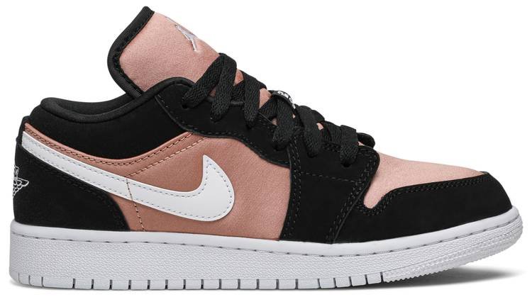 Air Jordan 1 Low GS  White Rose Gold  554723-090 - FrasersFashion
